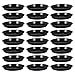 DOITOOL 25PCS Plastic Black Plant Saucer 7 Inch Round Flower Pot Trays, Small Plant Saucer for Indoor Outdoor Plants for Garden Potted Water Drips and Soil (17. 8X17. 8CM)