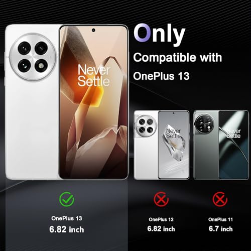 Image of Case for OnePlus 13 5G, Military Grade Drop Protection Phone Case, Yellowing Resistant, Anti-Scratch Hard PC Back, Shockproof Hard Ultra-Thin Protective Cover, Clear