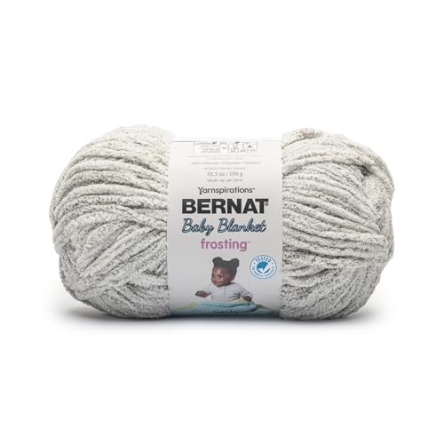 Image of Bernat Baby Blanket Frosting Sunday Times Yarn - 1 Pack of 10.5oz /300g - Polyester - #6 Super Bulky - 220 Yards - Knitting & Crochet