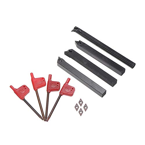 Portaherramientas para Torno 4Pcs con Insertos de Carburo miniatura 1