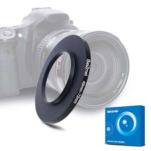 Bague d'adaptation photo 49mm vers 72mm pour filtre UV ND CPL