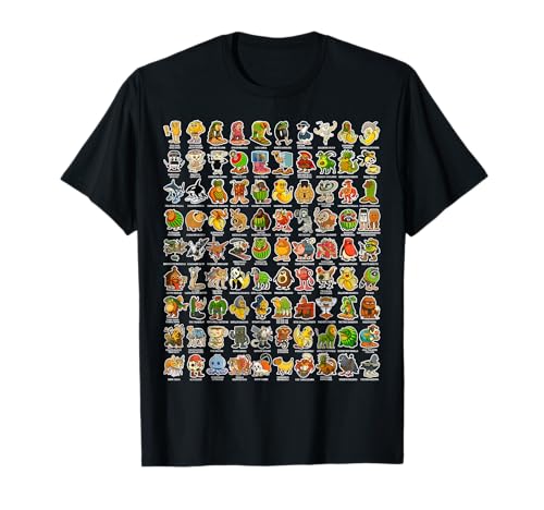 Italian-Brainrot Gen Z Funny Meme 90 Brainrot Characters T-Shirt