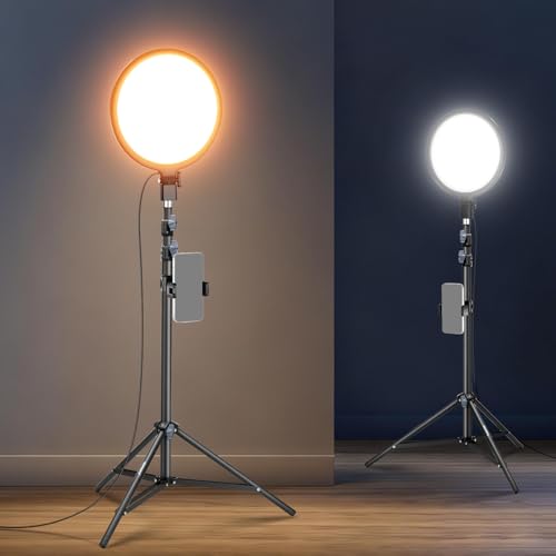 Anneau lumineux 30,5 cm trépied 160 cm support téléphone télécommande