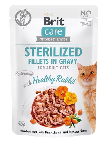 Cibo umido per gatti VAFO PRAHA s.r.o. Brit Care COT SASZ.85G FG sterilizzato coniglio/24