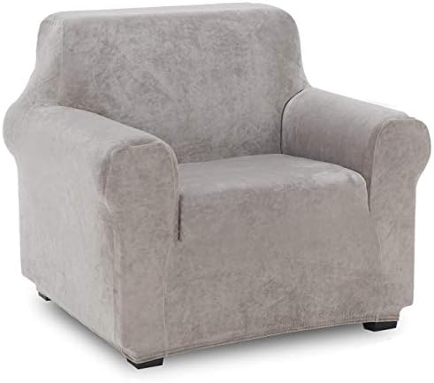 TIANSHU Velvet Sofa Cover Furniture Protector Velvet Couch Cover for 3 Cushion Couch Form Fit Slip Resistant Stylish Furniture Protector Machine Washable Sofa Slipcover 3 Seater(Sofa,Ivory)