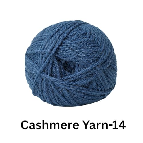 Image of VCR Navy Blue Cashmere Knitting Yarn, 100 Grams Hank, 265 Meters Length, Acrylic 75% and Nylon 25%, Soft Crosia Thread for Crochet and Knitting, Suitable for Sweaters, Pullovers and Jackets