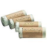 TSP Bio-Müllbeutel 10 Liter - 100 sichere, reissfeste Abfallsäcke - OK compost HOME zertifiziert -100% heim-kompostierbar und biologisch abbaubar - Abfallbeutel für Ihren Kompost & die Biotonne (100)