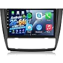 [2G+64G] Android Autoradio für BMW 1 Series E81 E82 E87 E88 2008-2012 mit Kabelloses Carplay und Android Auto, 9 Zoll HD Touchscreen Autoradio mit GPS/WiFi/Bluetooth/EQ/FM RDS