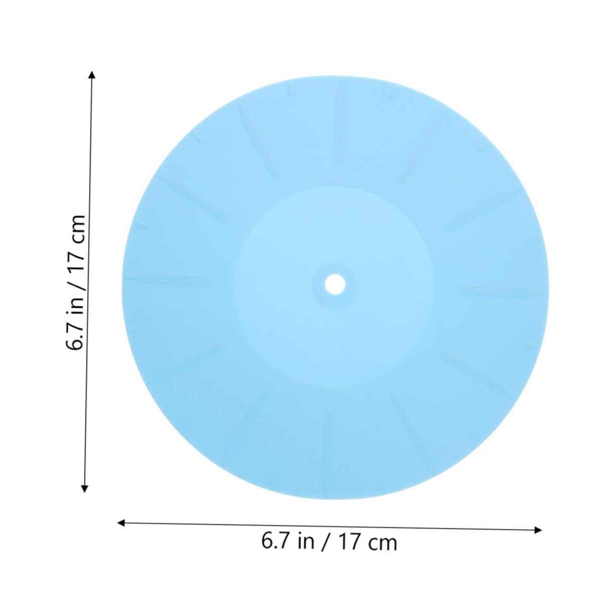 BESTonZON Vinyl Record Player Accessories 2pcs Silicone Mats Anti- -absorbing Properties