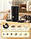 Miaosical Futterautomat Katze mit Doppelnäpfen für 2 Katzen, Kätzchen & kleine Hunde Futterspender (Schwarz, 4.2L+Grundlegend 2 Schalen)