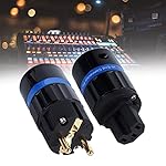 PRAV-Power-Connector-Plug-Plug-and-Play-Durable-HiFi-GoldPlated-for-Visual-Equipment-for-AppliancesE104GF104G-MaleFemale