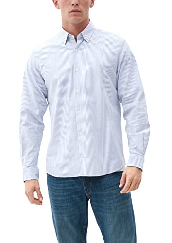 s.Oliver Men's 10.3.11.11.120.2120966 Hemd Langarm, Blue, XXL