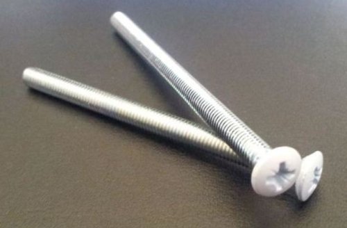 Upvc Door Handles Replacement Screws. M5, 80mm Length White
