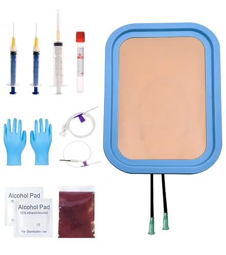 IV Insertion Practice Kit with Injection Practice Pad，IV Venipuncture Pad for Medical Student，IV Insertion Practice Kit for Nurse to Injection Training