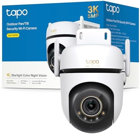 Tapo C530WS – Outdoor Security Camera 360° 3K 5MP, Color Night Vi...