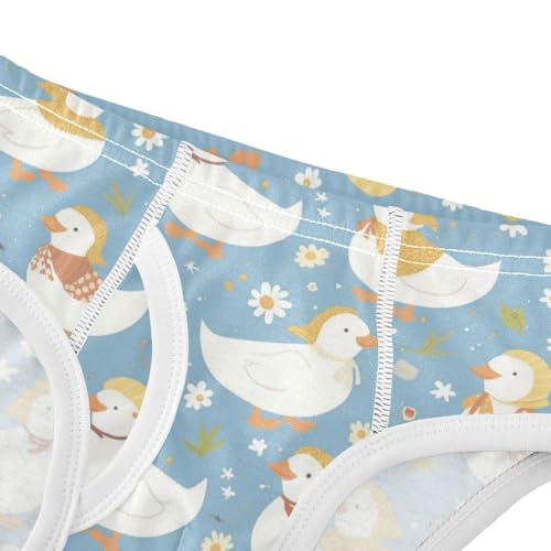 White Ducks Boys' Underwear Cotton Wearing Bonnets Boys Briefs Soft Toddler Underwear 2T4