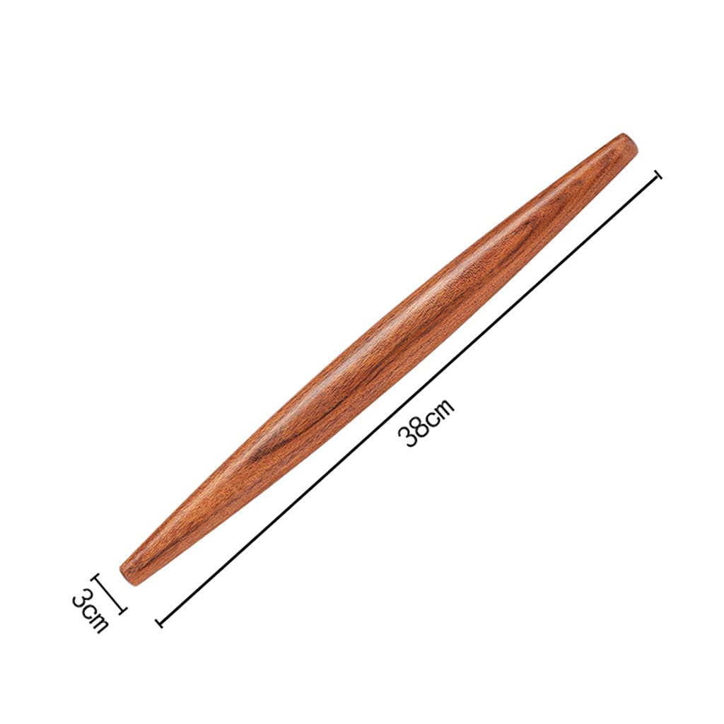 Rodillos Franceses De Palisandro para Hornear, Rodillo Cónico para Corteza De Tarta De Fondant, Galletas, Pastelería, Pasta,38 * 3cm