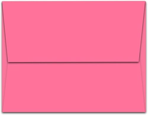 Note Card Cafe A7 7.25 x 5.25 en sobres rosados en blanco  250 unidades  Sellable, solapa cuadrada  Perfecto para invitaciones, tarjetas de