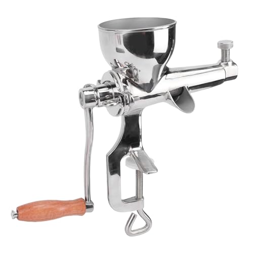 Riuulity Hand Crank Wheatgrass Juicer, Multifunctional Extractor for Vegetables and Fruits, Easy to with Desk Clamp Design, Stainless Steel Manual Juicer