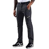 pantalon impermeable trekking ✔Pantalón multifunción repelente al agua --- ABRASIVO, TRANSPIRABLE y gracias a la protección en seco, se seca muy rápidamente. El forro está hecho de tela polar, te mantiene caliente cuando hace frío.