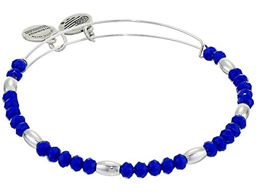 Alex and Ani Balance Bead II Bracelet Royal Blue 1 One Size, Shiny Silver, A20BBEAD05SS, A20BBEAD05SS, A20BBEAD05SS, A20BBEAD05SS