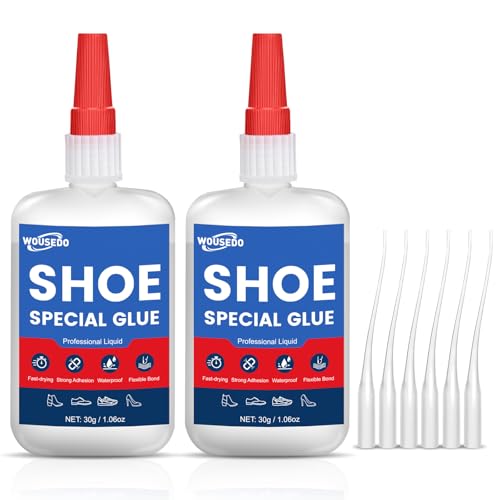 WOUSEDO 2-Pack Shoe Glue 60g