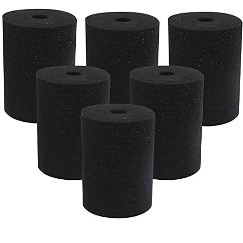 XISAOK 6 Piece Black Cup Turner Foam Flexible Tumbler Sponge Inserts for 10oz-40oz Tumbler Crafting Work with 3/4 Inch PVC Pipe