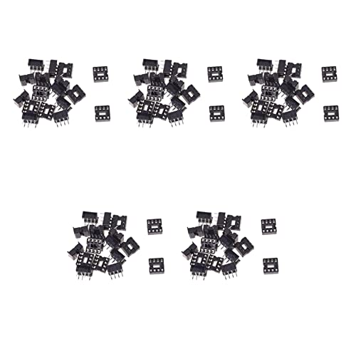 Bloepum 100x 8 Pin 2.54mm Pitch IC Sockets Solder Type Adaptor