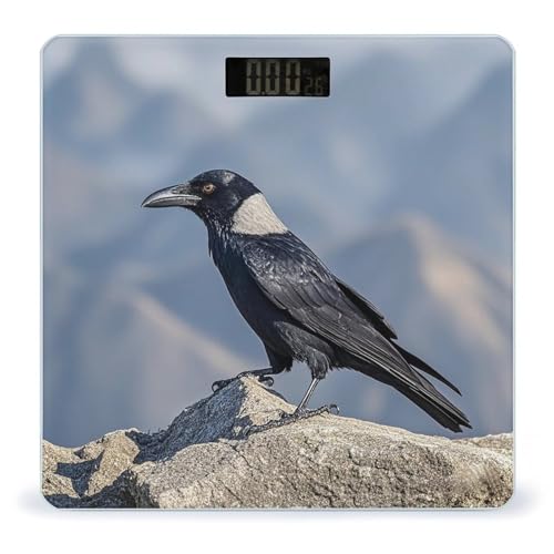 Báscula Digital Black Crow Birds de Vidrio Templado miniatura 1