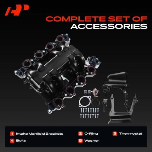Image of A-Premium Upper Intake Manifold with Gaskets Compatible with Ford Crown Victoria 96-00, Mustang 96-98, Thunderbird 96-97 & Lincoln Town Car 96-00 & Mercury Grand Marquis 96-00, Cougar 96-97, 4.6L V8