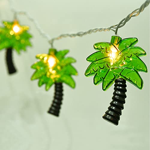 SUNSGNE 8.5Feet Palm Tree Patio Lights String - Summer Patio String Lights, Beach Themed Party...
