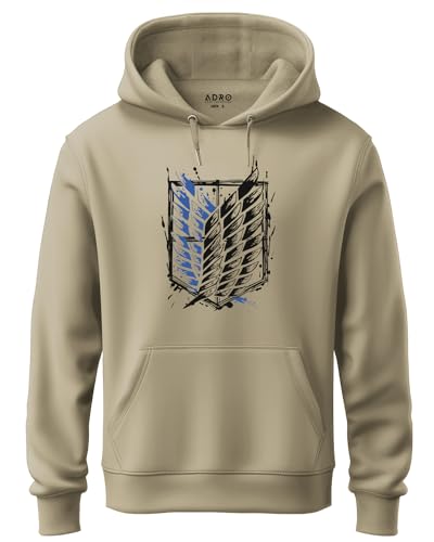Image of ADRO Mens Attack on Titan Printed Hoodies