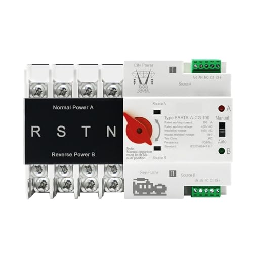 Commutateur de transfert automatique double puissance ATS 3 phases