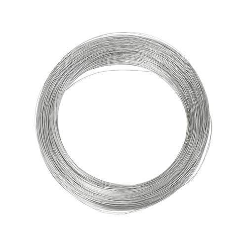 COYOUCO Length 100 Meters Stainless Steel Wire Diameter 0.3mm-0.8mm Medium Hard Wire for Packing Wire Engraving Wire Jewelry Making Wire,0.6mm