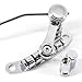 Ogdni Electric Guitar Bridge Vibrato Tailpiece Tremolo and Tune-O-Matic Roller Guitar Bridge Fit for LP SG Style Guitar (chrome)