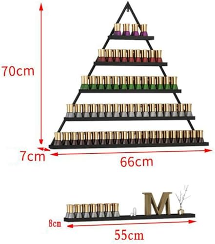 Estante de exhibición de esmaltes de uñas triangular para ordenar cosméticos 3