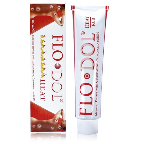 Flodol Heat Rub crema antidolorifica effetto caldo immediato e duraturo per dolore muscolare e dolori articolari, 120ml