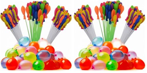 Image of PoPo Toys Holi Water Magic Balloon | Set of 6 Bunch | Auto-fill 222 Balloons | Multicolour Imported Selection (AUTOFILL BALLOONS - 222 BALLOONS) (Pack of 2)