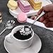 2PCS Shell Shape Stainless Steel Sugar Spoon, Small Spoons for Dessert Tiny Jelly Spoon Salt Spoon Mini Espresso Spoons Tea Spoons Vintage Stirring Spoons for Spice Chocolate, Jam, Dishwasher Safe