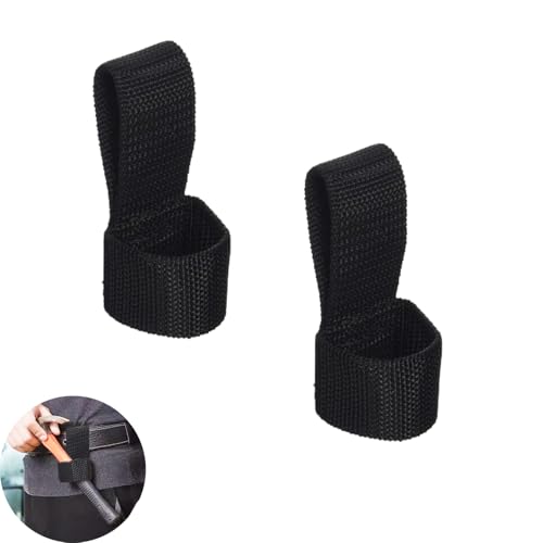 UtySty 2 Pack Hammer Holder Belt Holster Secure Nylon Loop Compact Storage Organizer Carrier for Hatchet Axe Flashlight LED Torch Cell D Display Box Camping Flash Light