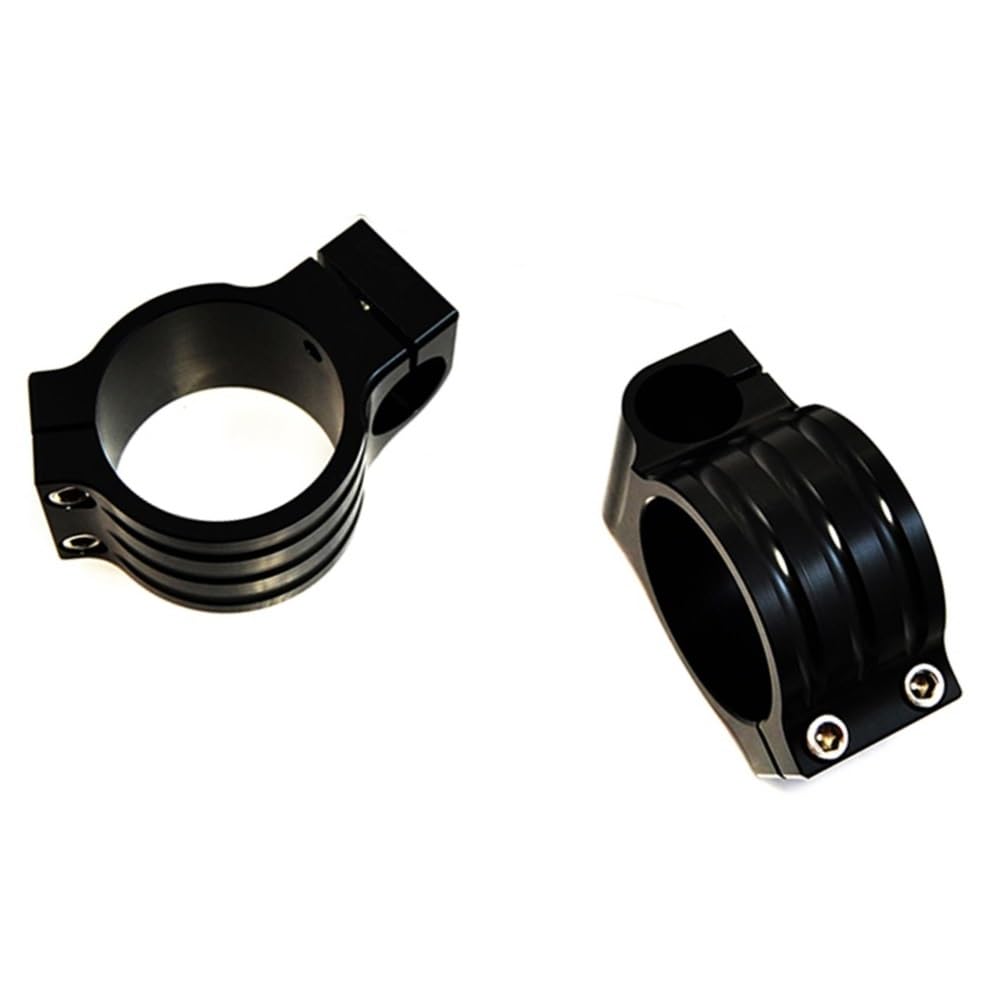 Whaljsdoz 45Mm Black Handlebar Clip On Clamps Fit For 33-54Mm Fork Tubes(45Mm Black)