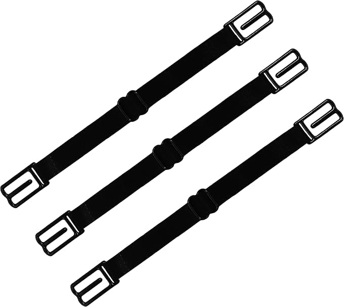 prime cart Bra strap holders for slipping, Racerback Converters, stay put strap holder, bra strap clips for the back (BLACK, PACK OF 3)-picture-17