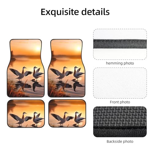 Tapis de sol de voiture imperméables et antidérapants motif lac