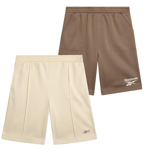 Reebok Boys French Terry Pull-On Pocket Shorts for Sports & Play 2-Pack - image 1