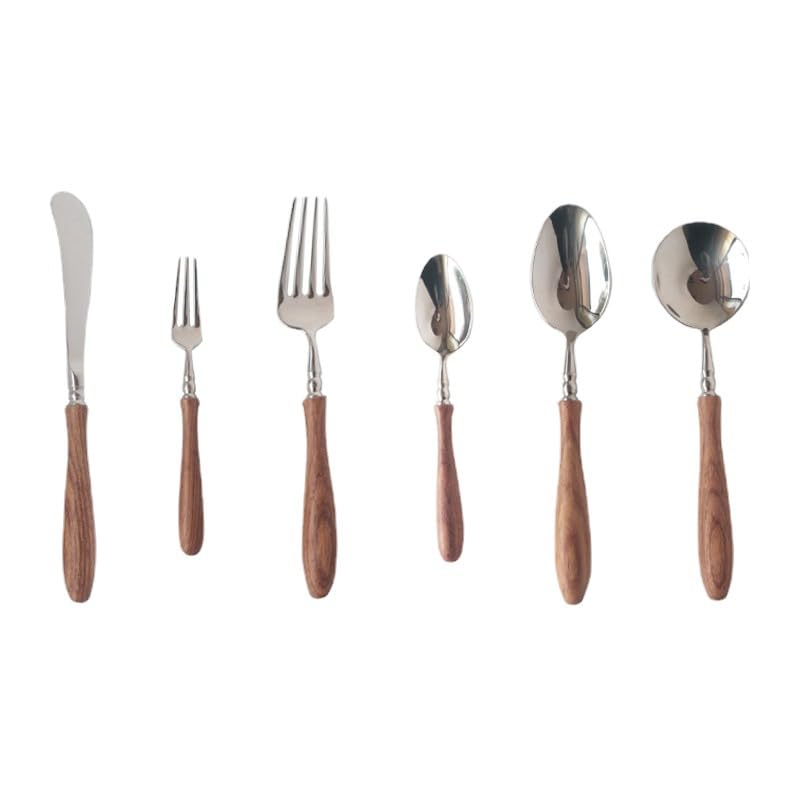 OCCASIONE: Design classico per adattarsi a qualsiasi stile di stoviglie da cucina, set di posate da cucina. Perfetto per uso quotidiano, feste, riunioni, campeggio, ristoranti, hotel... o quando serve un set extra.