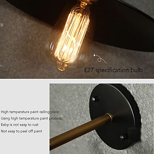 Farol retro de pared para terrazas y cafés con encanto americano e iluminación vintage E27 2