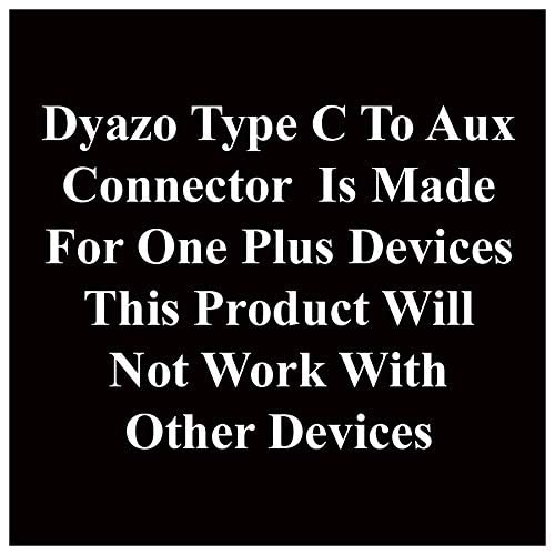 Image of Dyazo Type C to 3.5 Mm Audio Earphone Jack Adapter /Converter Plug Compatible for Oneplus 8, 8pro / 7,7pro, 7t /6t, Nord OnePlus Nord 2 /9 / 8T / 8 Pro 6T, Black (Pack of 2), (DZ 508 (2 Pack))