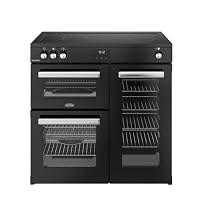 Belling Cookcentre 90cm Electric Induction Range Cooker - Black