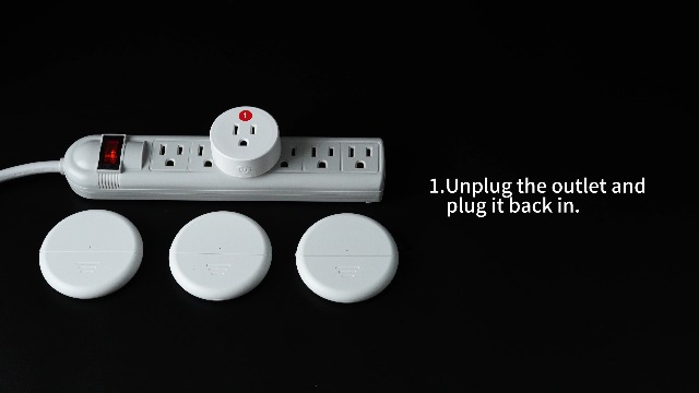 Image of Greencycle Black Wireless Motion Sensor Outlet 2 Plugs,Auto On /Off Switch