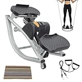 Haodream Máquina con oscilación Lateral para Ahorrar Espacio, Ideal para Apartamentos, Pantalla Digital, Pistas, de Paso, calorías quemadas, Gimnasio en casa